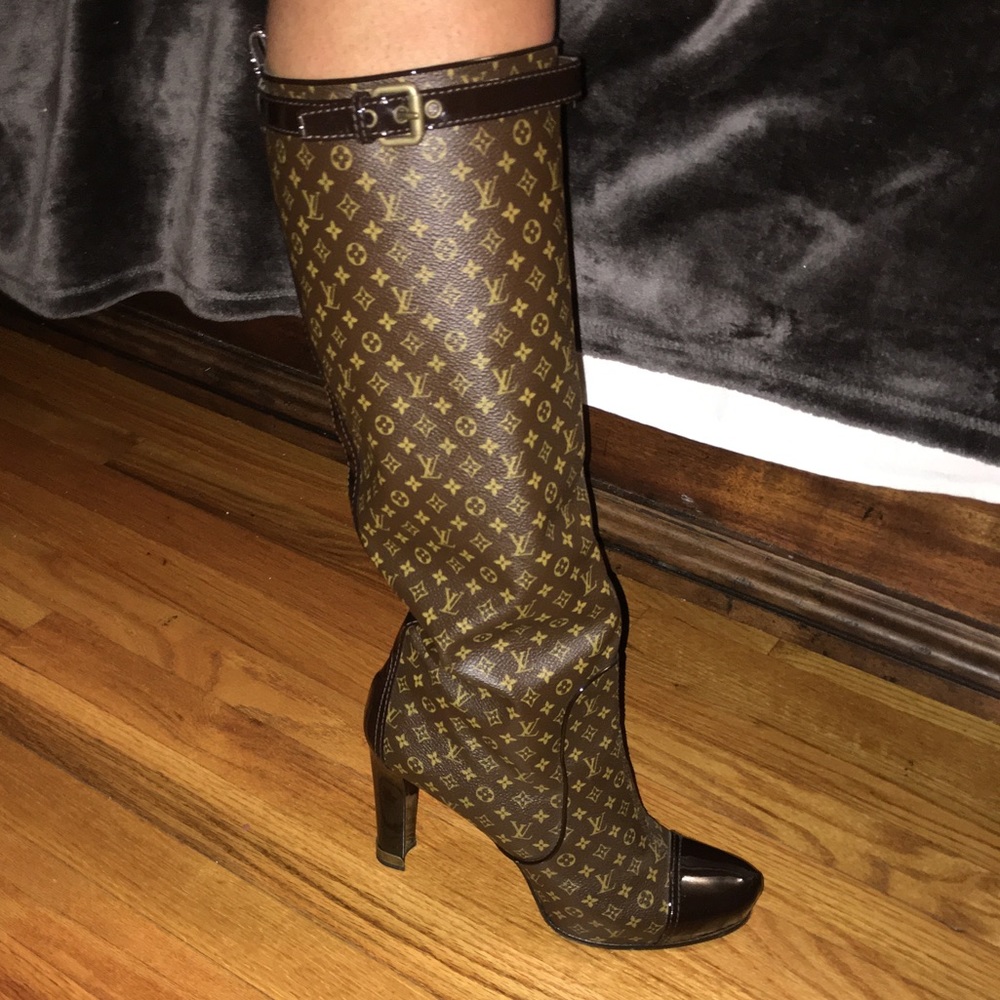 Louis Vuitton Idole high monogram boots size 41
